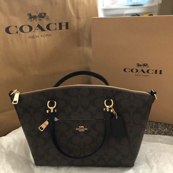 Coach ✨Prairie Satchel In Signature Canvas - Picture 2 of 8